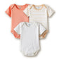 Amazon Brand Symbol Unisex 100% Cotton Half Sleeve Regular Fit Bodysuit (Pack Of 3) (SkBbsSs262001 (018 M)_Cswsws_69 M)