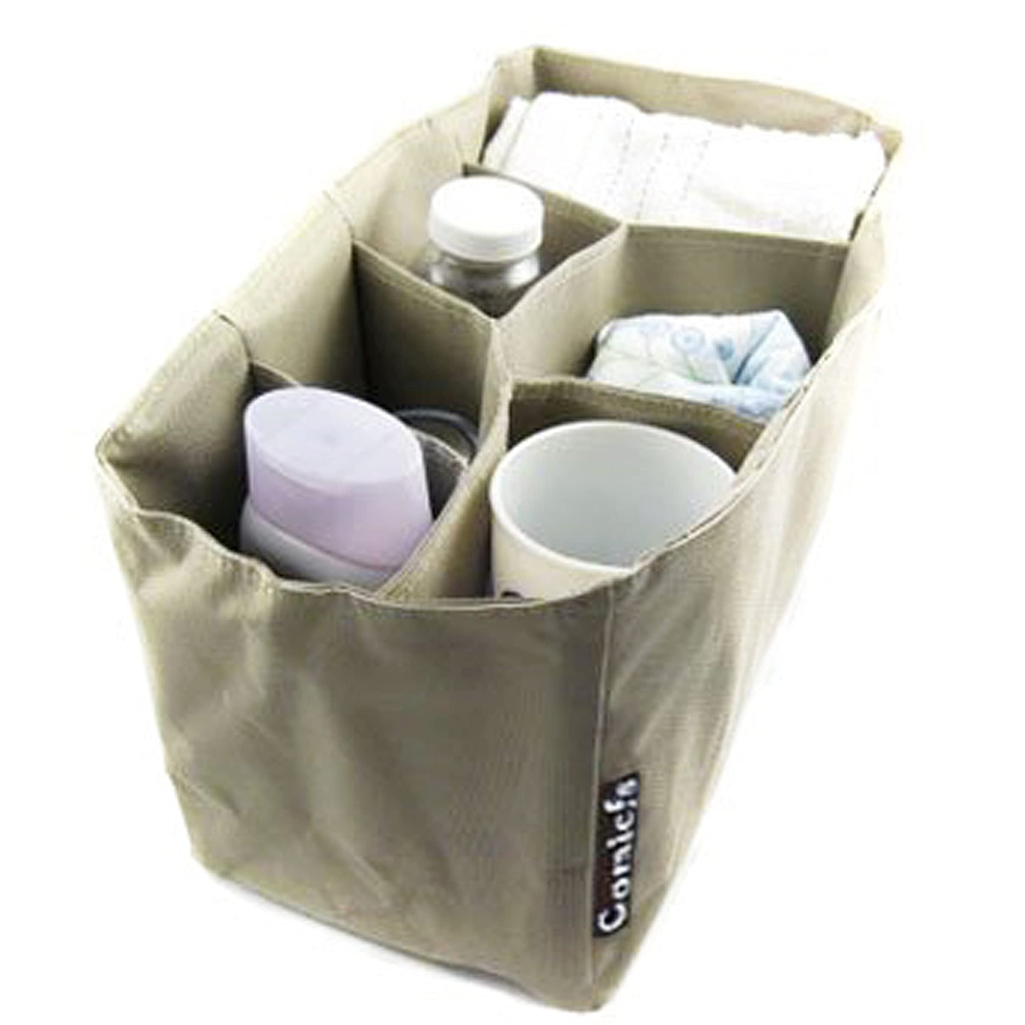 Comicfs Baby Diaper Bag Insert Organizer (Dimensions: 12 X 6.4 X 8 Inch, Khaki)