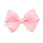 Wee Ones Girls' Classic Grosgrain Hair Bows On A Weestay No-Slip Hair Clip, Handmade, Wee Sized Bow, Light Pink
