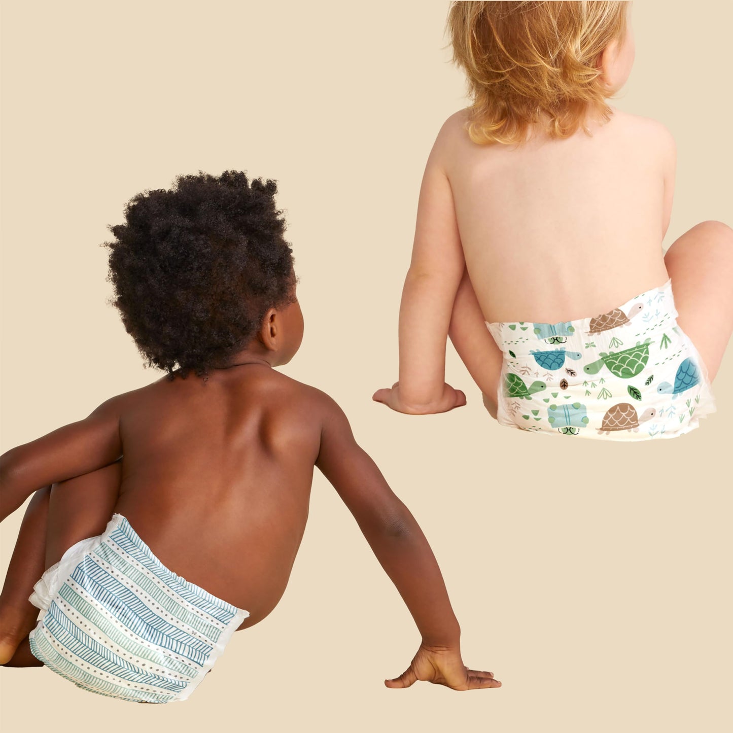 The Honest Company Clean Conscious Diapers | Plant-Based, Sustainable | Turtle Time + Dots & Dashes | Club Box, Size 2 (12-18 Lb