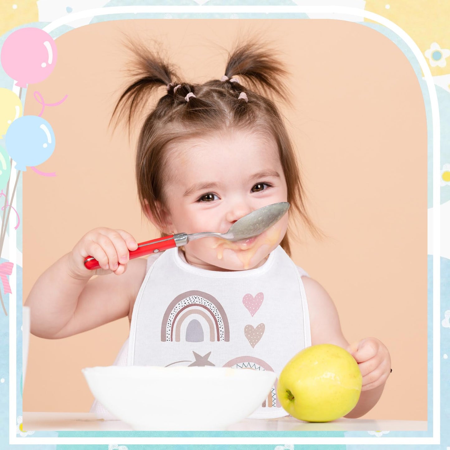 Toulite 50 Pcs White Bibs For Baby Washable Reusable Waterproof Feeder Bibs Cotton Baby Bibs With Double Sided Design For Fabric