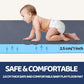 Hombys 59X71 Fodable Memory Foam Play Mat For Playpen,Thick 1' Thick Baby Play Mat For Floor,Padded Play Mat With Non-Slip Back
