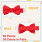 Hair Bows And 1.8' Alligator Clips Set: 60Pcs Fully Lined Hair Accessories For Girls, Toddlers, And Teens (30 Colors In Pairs)