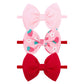 Lanmerry 3 Pcs Baby Girl Headbands 4.5 Pink Bows Strawberry Hair Accessories Summer Outfits for Newborn Infant Toddler Girls Clo