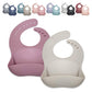 Goobie Baby Silicone Baby Bib With Food Catcher - Adjustable Waterproof Feeding Bib For Babies & Toddlers 4 To 36 Months For Gir