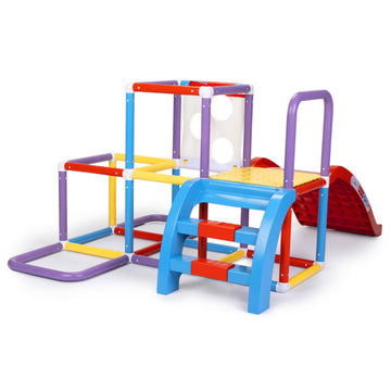 Fisher-Price Jungle Gym Play Structure With Slide For Kids With Bean Bag Toss Game - Indoor Outdoor Active Play