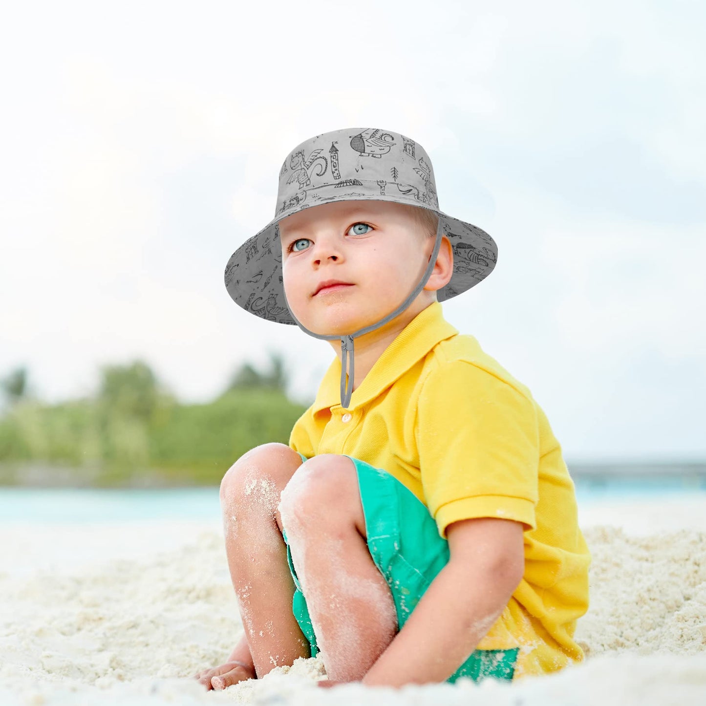 Toddler Sun Bucket Hat - Perfect For Beach & Summer Play