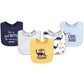 Hudson Baby Unisex Baby Cotton Bibs, Hugasaurus, One Size