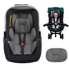 Kaseeous Thickened Carseat Head Support for Infant, Infant Car Seat Insert with Extra Headrest for Preemie to Newborn, Adjustabl