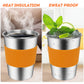 Vermida Kids Cups with Straws and Lids, 5 Pack 12oz Spill Proof Toddlers Straws Tumbler with Lids, Stainless Steel Sippy Cups wi