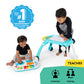 Baby Einstein Musical Mix N Roll 4-in-1 Push Walker, Activity Center, Toddler Table & Floor Toy, 100+ Songs & Phrases, DJ Statio