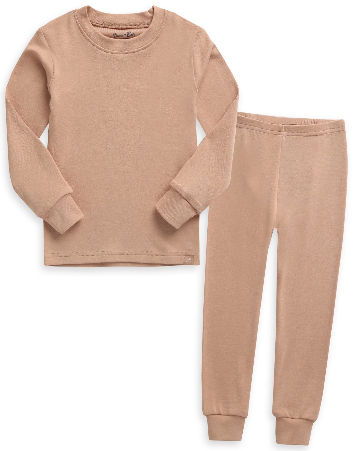 Vaenait Baby Kids Long Sleeve Sleepwear Pajamas 2Pcs Set Modal Milkorange S