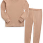 Vaenait Baby Kids Long Sleeve Sleepwear Pajamas 2Pcs Set Modal Milkorange 8 Years