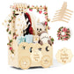 TDHZXEM Wooden Baby Shower Basket with Hanger Rack - Personalized Baby Gift, Newborn Essentials Organizer for Nursery, Welcome G