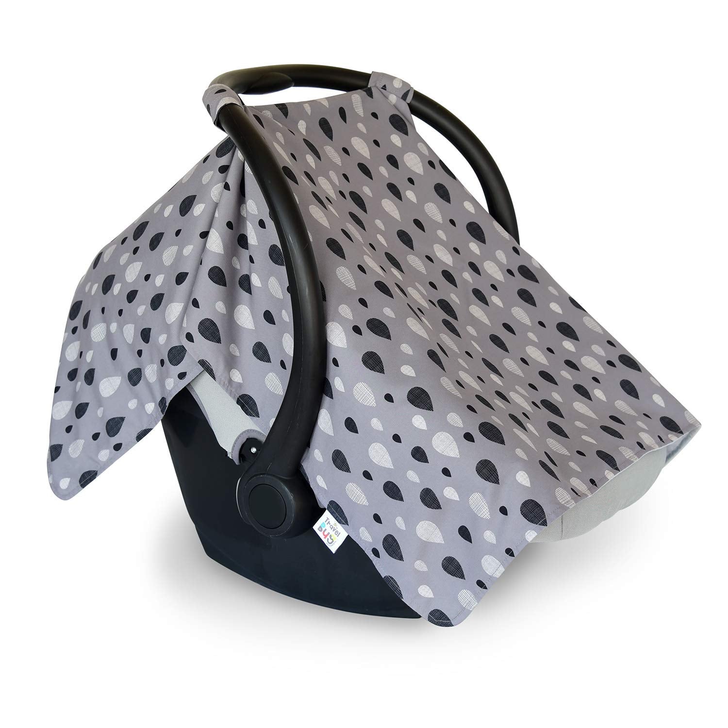 Travel Bug Full Coverage Car Seat Cover - Baby Canopy Cover - Upf 50+