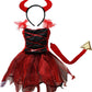 Petitebella Devil Costume Dress 1-12Y (Red, 10-12 Years)