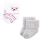 Hudson Baby Baby Girls Cotton Rich Newborn And Terry Socks, Bear Girl 12-Pack, 0-6 Months Us