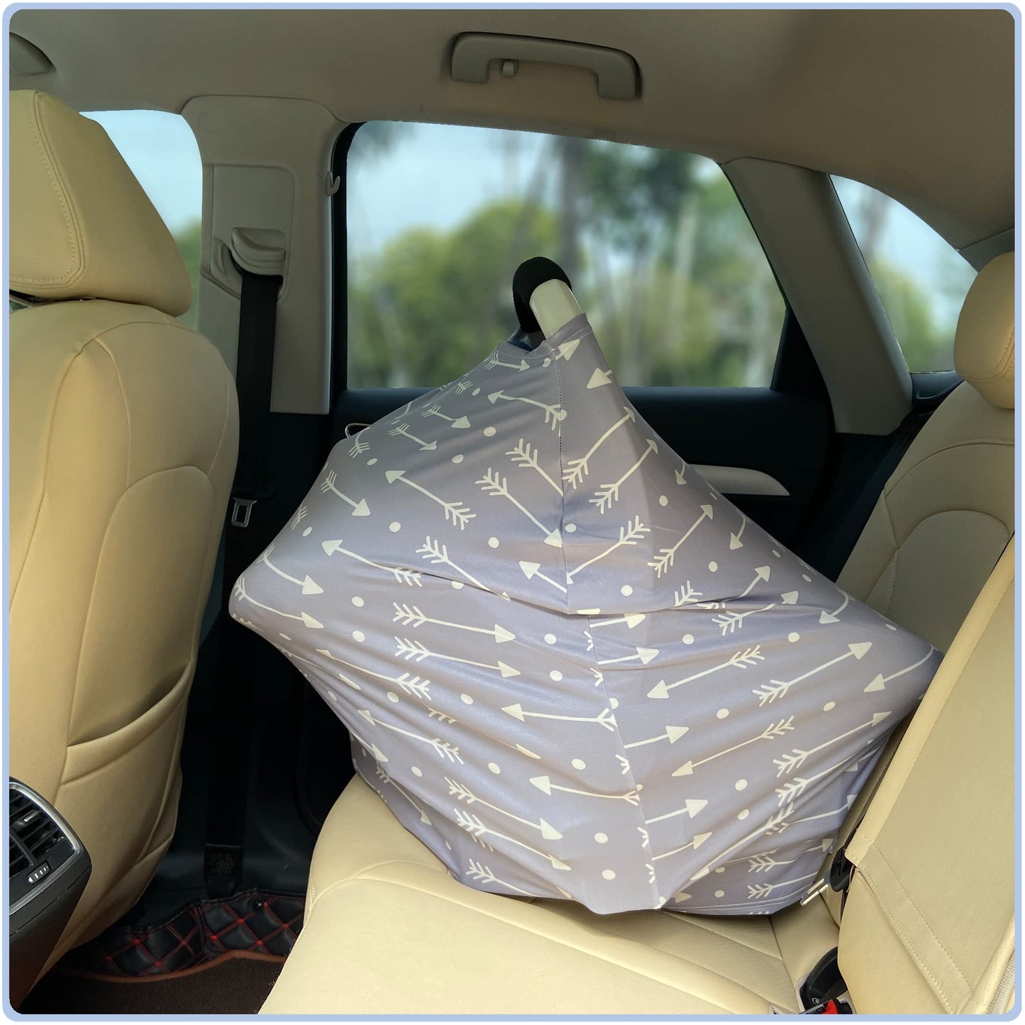 Car Seat Covers For Babies - Multi- Use Nursing Carseat Canopy, Breastfeeding Covers, Baby Shower Gifts For Boys And Girls (Dot