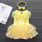 Fmyfwy Baby Girls Belle Princess Costume Halloween Christmas Birthday Party Romper Tutu Dress W/Headband 70