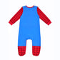 Marvel Spider-Man Boys Long Sleeve Footie Romper And Hat Set For Newborns And Infants