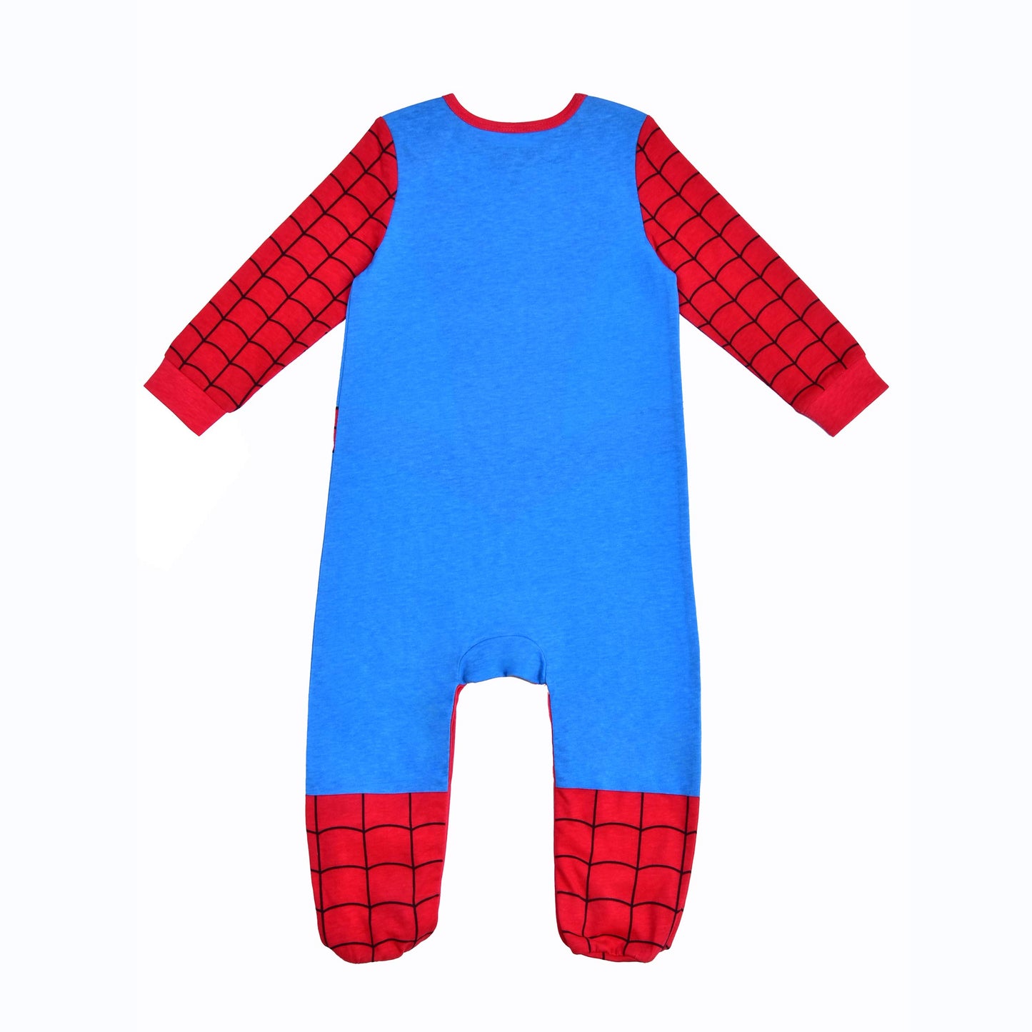 Marvel Spider-Man Boys Long Sleeve Footie Romper And Hat Set For Newborns And Infants