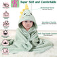 Kmilro Baby Hooded Towels 4 Pack Unisex Bath Essentials 31.5X31.5 In Coral Fleece Super Soft Absorbent Baby Towels Newborn Neces
