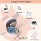 Miss Fong Pacifier Case With Clip, Holder Pouch Cover, Charm Pod With Clasp, Holds 2 Pacifiers Or Nipple Shields (Bow Pink)