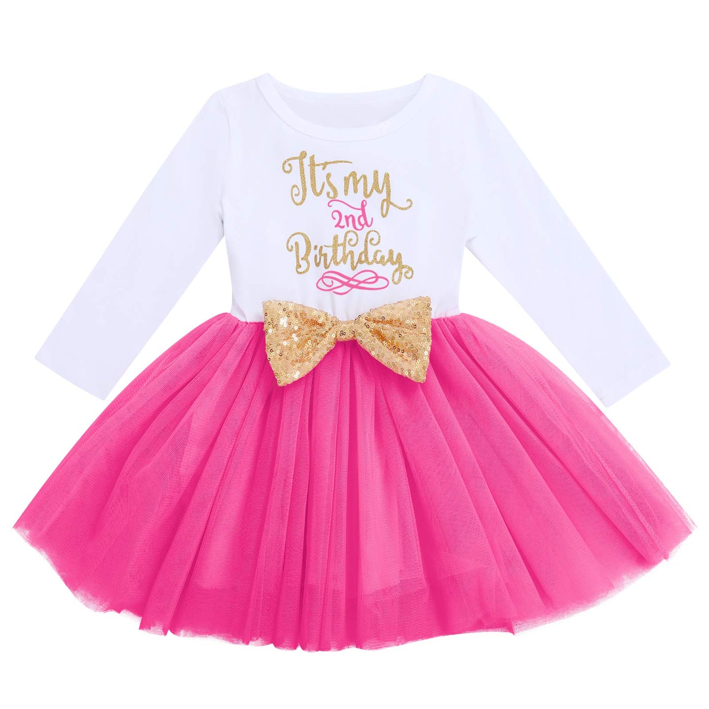Winter Birthday Outfit Girl My Second Birthday Mini Dress Up Cake Smash Outfit Baby Tulle Tutu Skirt Autumn Long Sleeve Mouse 2N
