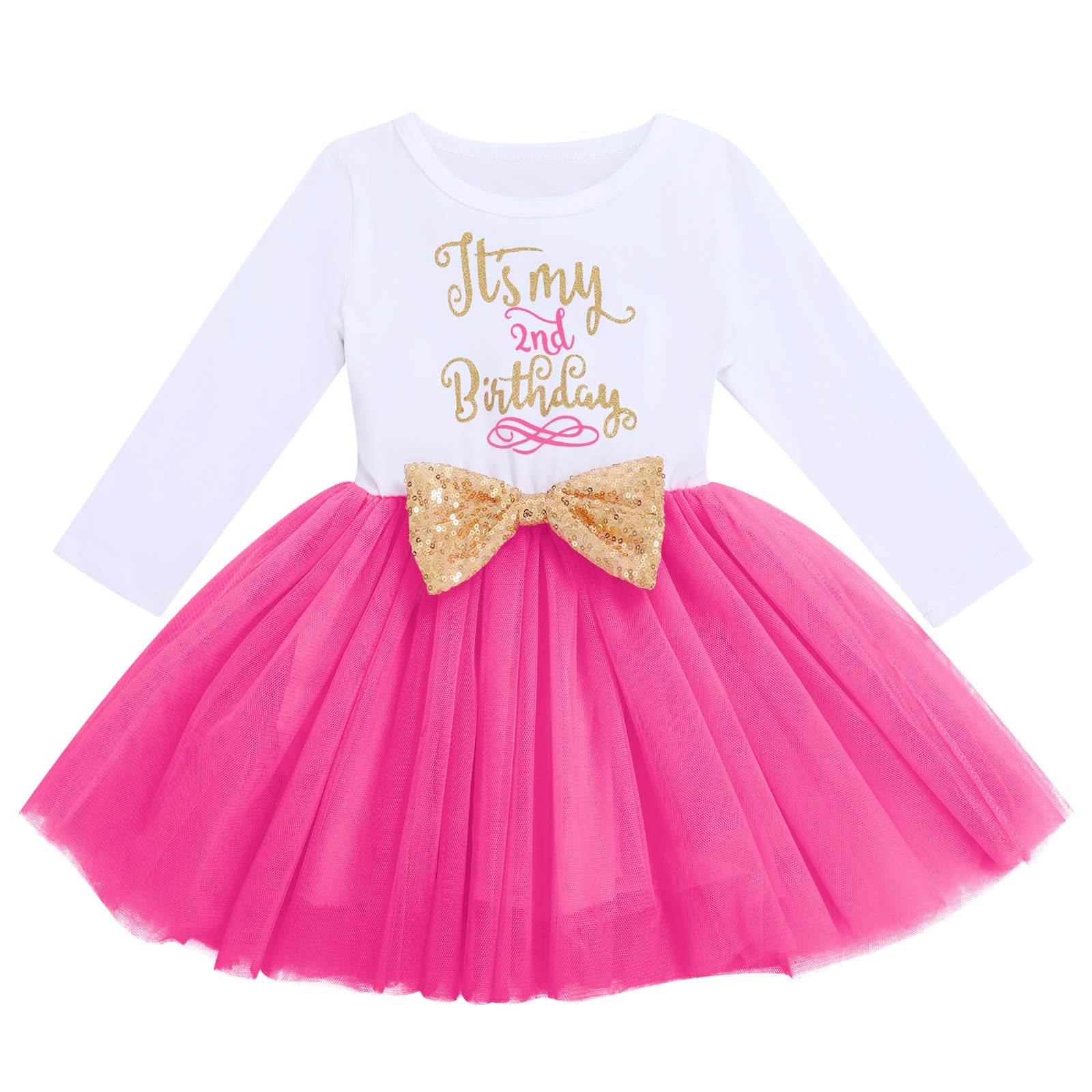 Winter Birthday Outfit Girl My Second Birthday Mini Dress Up Cake Smash Outfit Baby Tulle Tutu Skirt Autumn Long Sleeve Mouse 2N