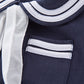 Lxkikmm Baby Girl Nautical Dress Sailor Suit Jumpsuit Romper With Hat
