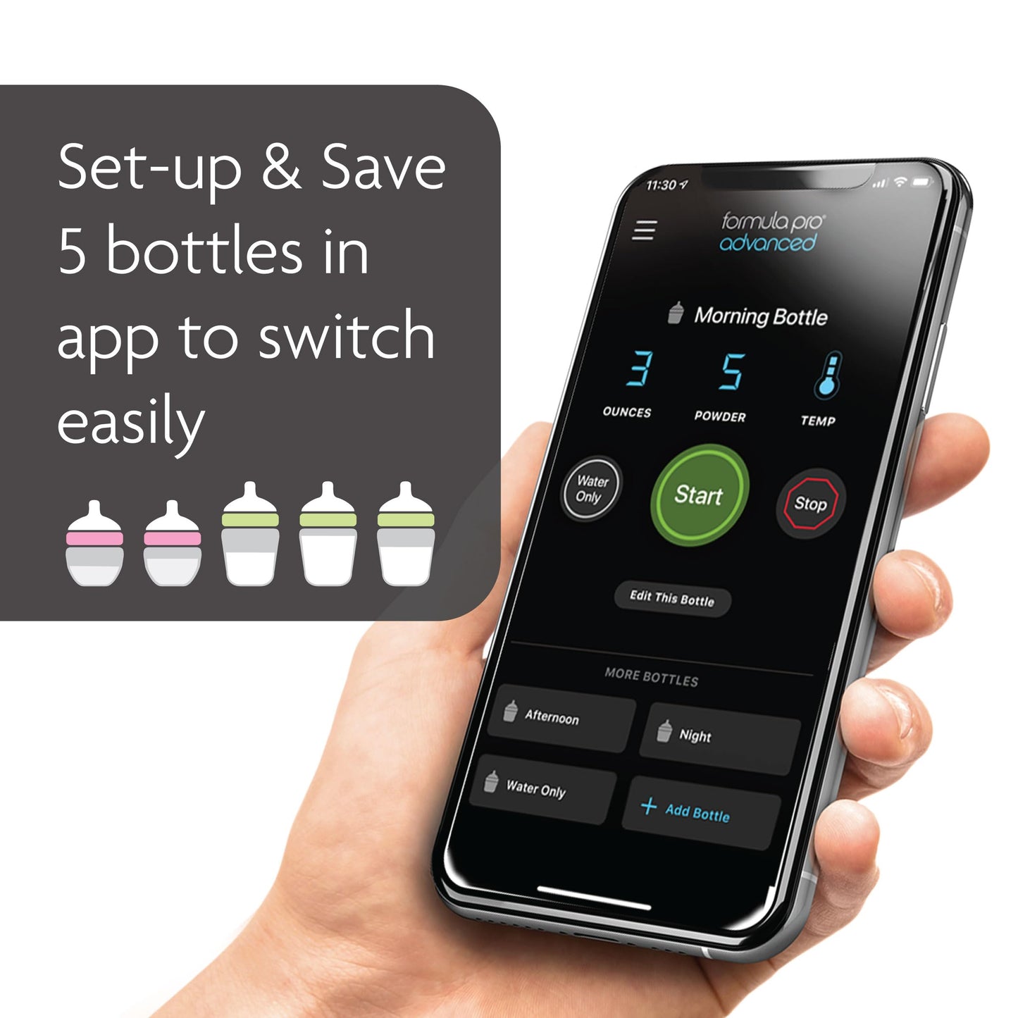 Baby Brezza Formula Pro Advanced Wifi Formula Dispenser - Automatically Mix A Warm Formula Bottle From Your Phone Instantly - Ea