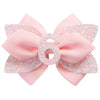 Pink Birthday Hair Bow for Baby Girls 1 2 3 4 5 6 Years Glitter Party Decoration Hair Accessories for Six 6th Birthday