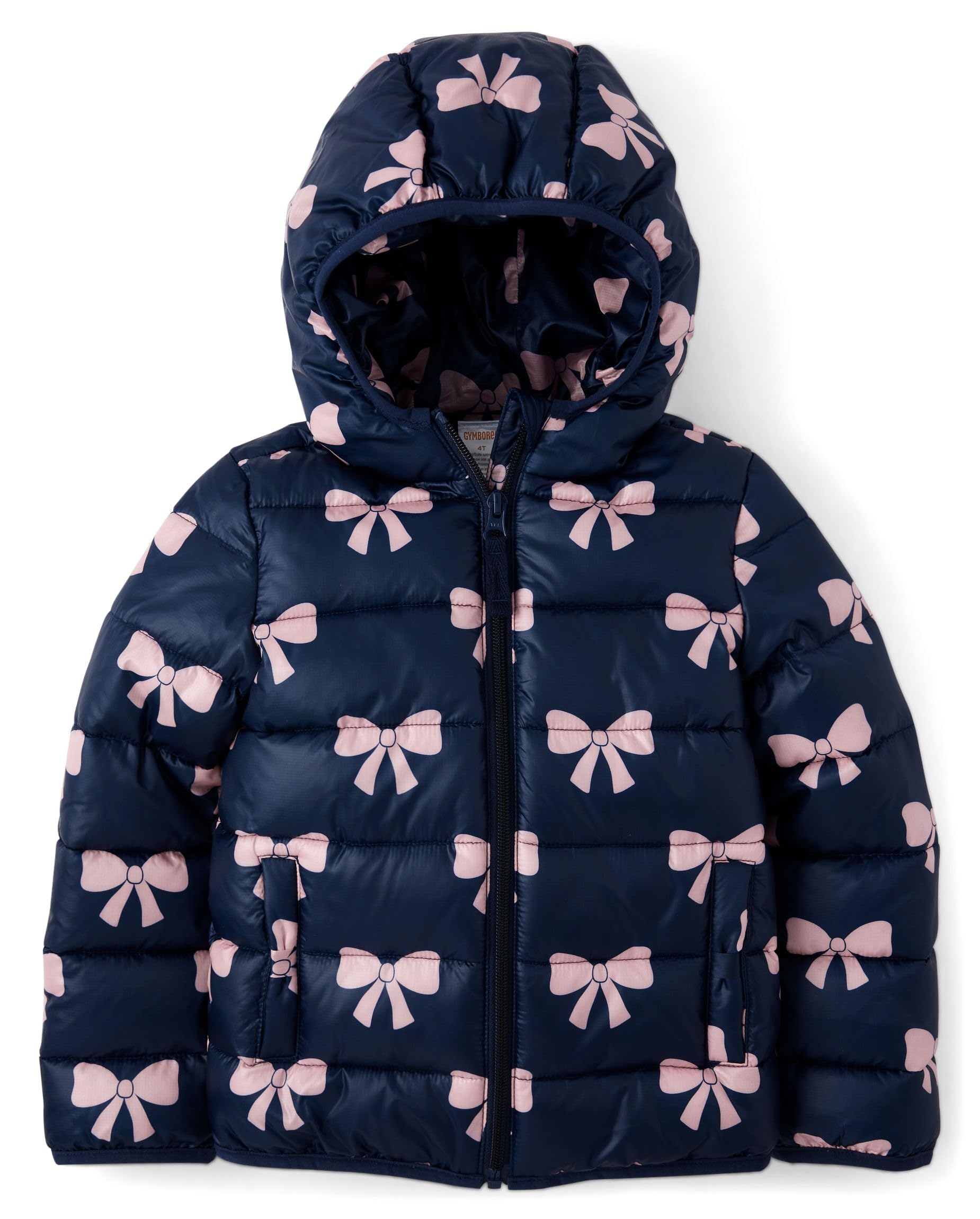 Gymboree,and Toddler Puffer Jacket,Tidal Bows,12-18 Months