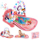 Looxii 2 In 1 Baby Play Gym With Tummy Time Water Play Mat, Kick And Play Piano Gym With Sound And Lights For Newborn, Floor Act