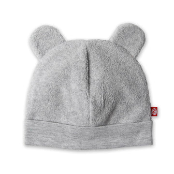 Zutano Unisex Baby Fleece Hat, Winter Baby Hat For Boys And Girls, Cold-Weather Baby Gear, Infant Cap, Heather Gray, 24M
