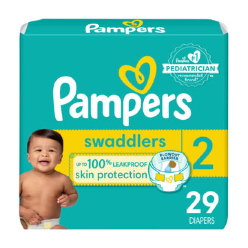 Pampers Baby Diapers - Swaddlers - Size 2, 29 Count, Ultra Absorbent Disposable Infant Diaper