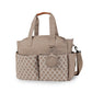 Lmbabter Diaper Bag Tote with Changing Station Upgrade Multi-Function Baby Bag with Adjustable Shoulder Strap (Khaki)