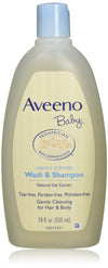 Aveeno Baby Wash & Shampoo, Lightly Scented, 8 Ounce (Pack Of 1)