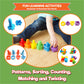Jumbo Nuts and Bolts For Toddlers - Fine Motor Skills Rainbow Matching Game Montessori Toys For Toddlers & Toddler Games | 12 pc