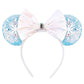 Snow Ears Princess Headband Mouse Ears Headband For Women Sparkle Sequins Mouse Hair Band With Big Ears Essencial Accessories Fo