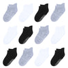 Hyzgb Kids Socks Boys 5-6-7 Years Old With Non Slip Grips 12 Pairs Cotton Toddler Ankle Grippy Socks For Little Boys Girls Child