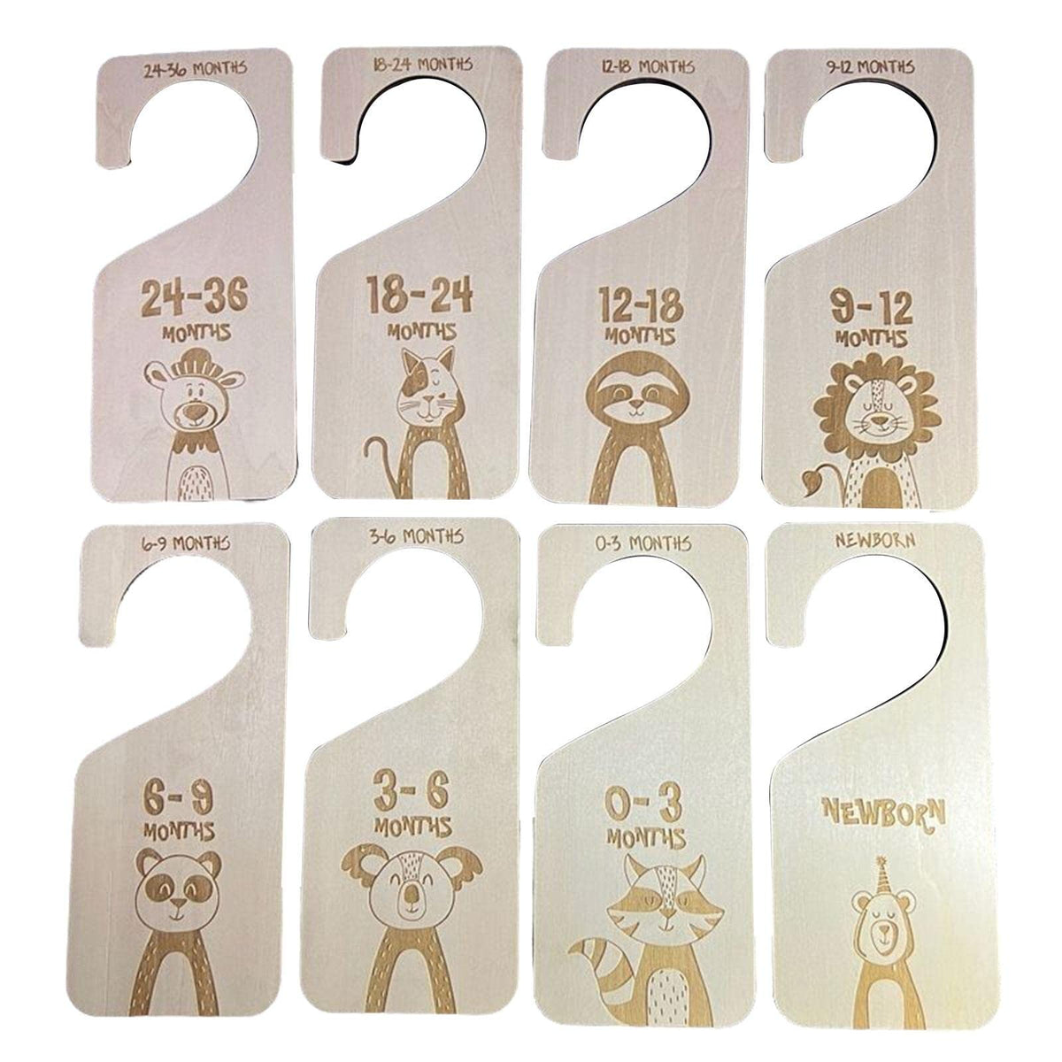 SECRET DESIRE 7X Adorable Baby Closet Dividers Organizer for Closet Bedroom New Mom Gift Style C|Other Nursery Dco
