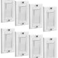 Bates- Magnetic Light Switch Guard, 8 Pack, Clear, Child Proof Light Switch Cover Child Proof