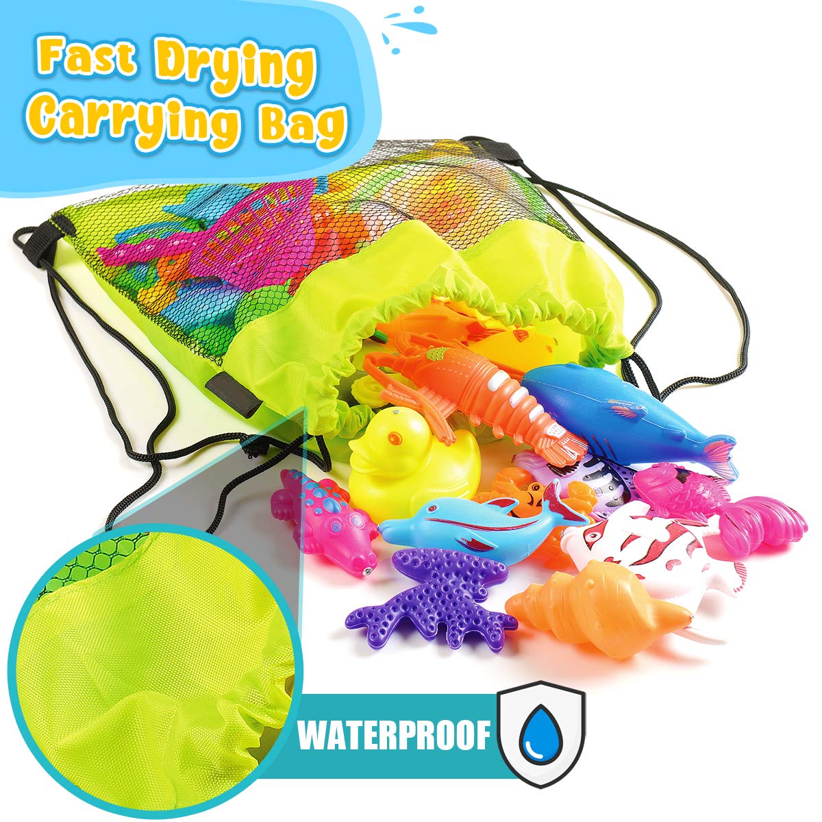 Goody King Magnetic Fishing Game Pool Toys for Kids - Outdoor Indoor Water Table Toys Carnival Party Water Bath Toy for Toddlers