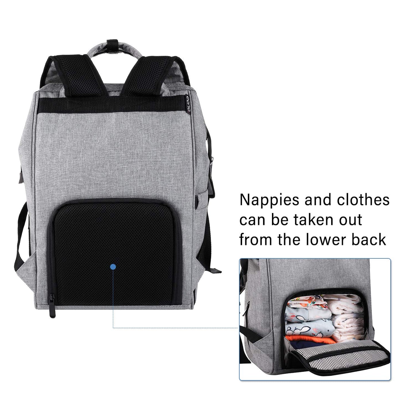 Versatile Large Diaper Bag Backpack - Stylish, Waterproof Diaper Backpack, Multi-functional Baby Diaper Bag for Mom, Panalera Pa