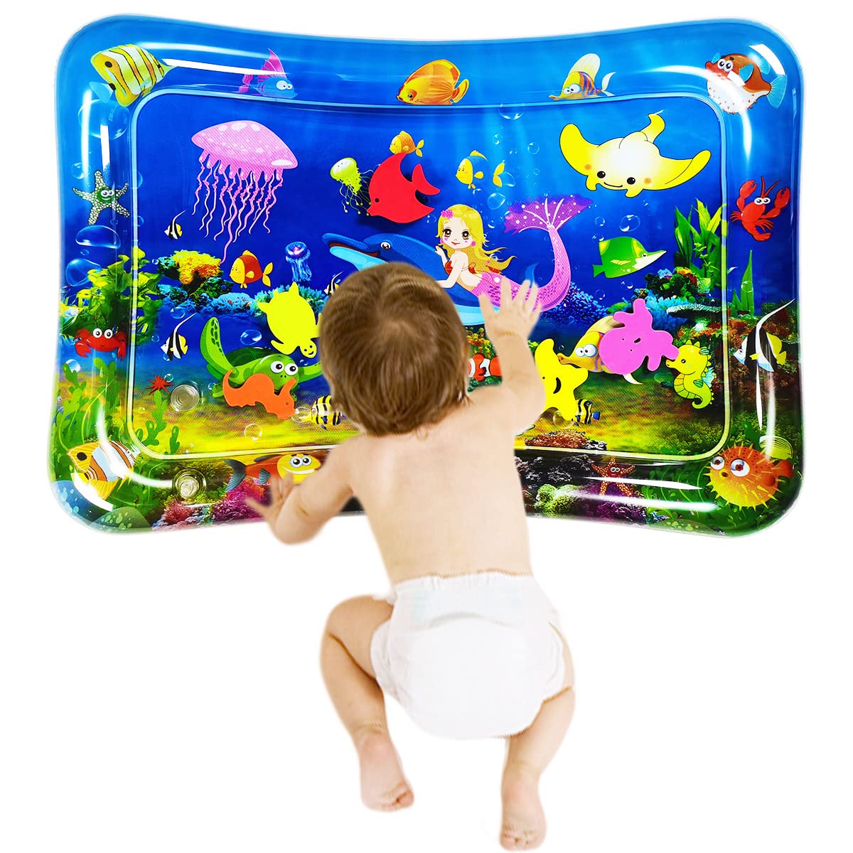 Water Mat Infant Toys, Inflatable Tummy Premium Water Mat Baby And Toddlers Is The Perfect Fun Time Play Activity Center Your Ba