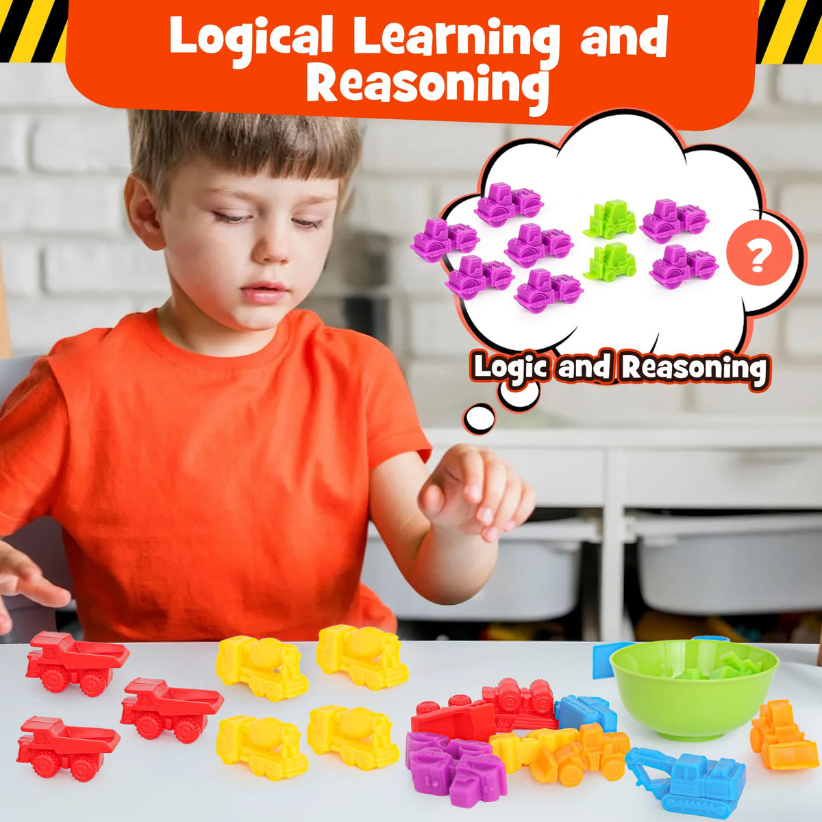 Counting Transportation Color Sorting Toys for Toddlers 1-3,Montessori ...
