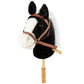 MUOVE 36 Plush Horse Riding Stick , Handsewn Head, Sturdy Wood Stick, Plus Neighing & Clip-Clop Sounds