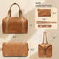 miss fong Diaper Bag Tote, Baby Bag,Leather Diaper Bag,Baby Tote Bag with 9 Diaper Bag Organizer,with Small Purse and Shoulder S