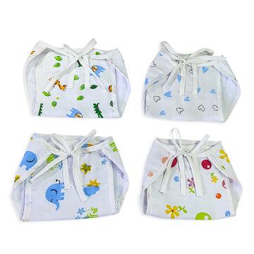 Love Baby Stylish Muslin Fabric Baby Nappy For Unisex Baby | Brathable & Soft Nappies Set Of 4 673 L Combo P26